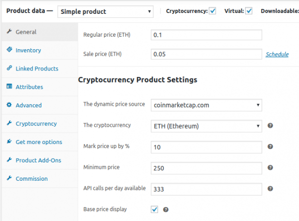 Cryptocurrency WordPress Plugin for WooCommerce