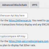 wordpress ethereum wallet plugin API Keys Settings