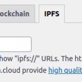wordpress ethereum wallet plugin IPFS Settings
