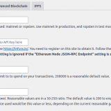 wordpress ethereum wallet connect plugin Blockchain Settings