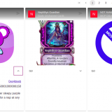 NFT Tokens List with info panel open